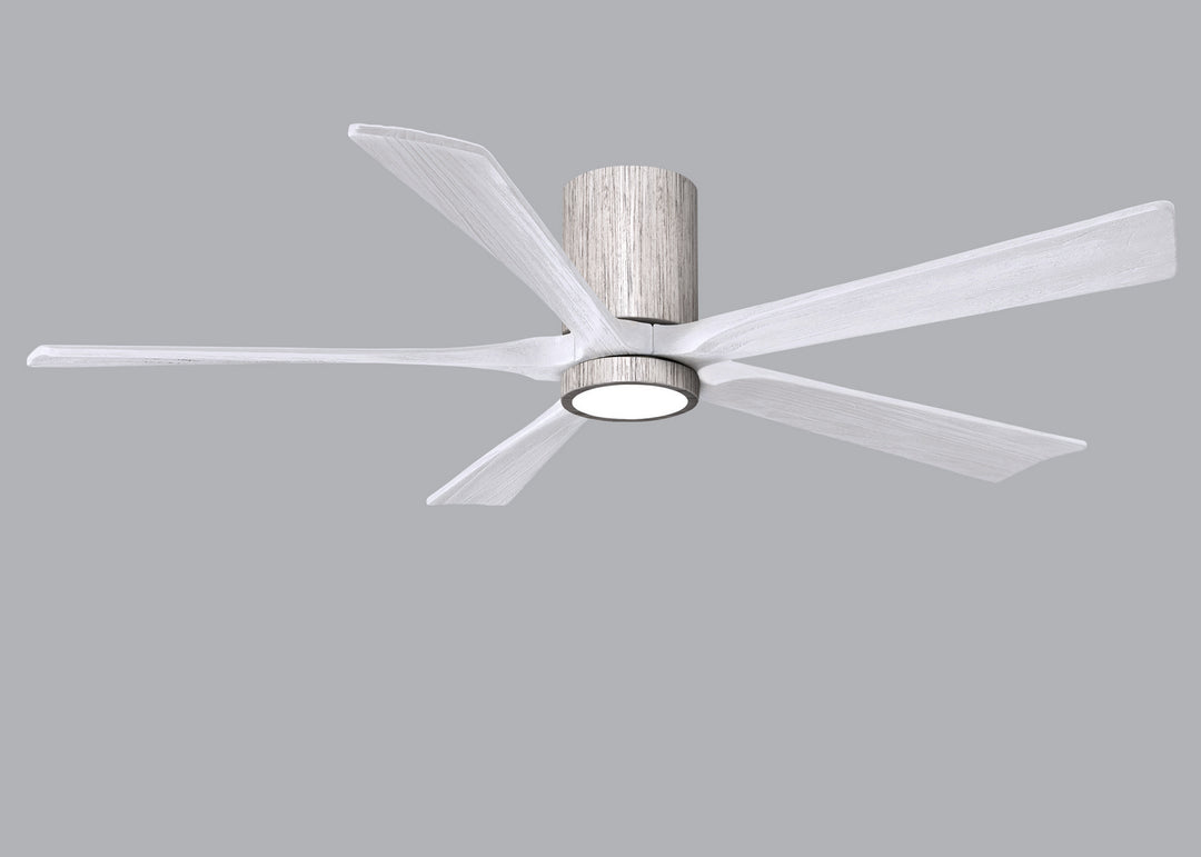 Matthews Fan Company Irene IR5HLK-BW-MWH-60 Ceiling Fan - Barnwood Tone, Matte White/