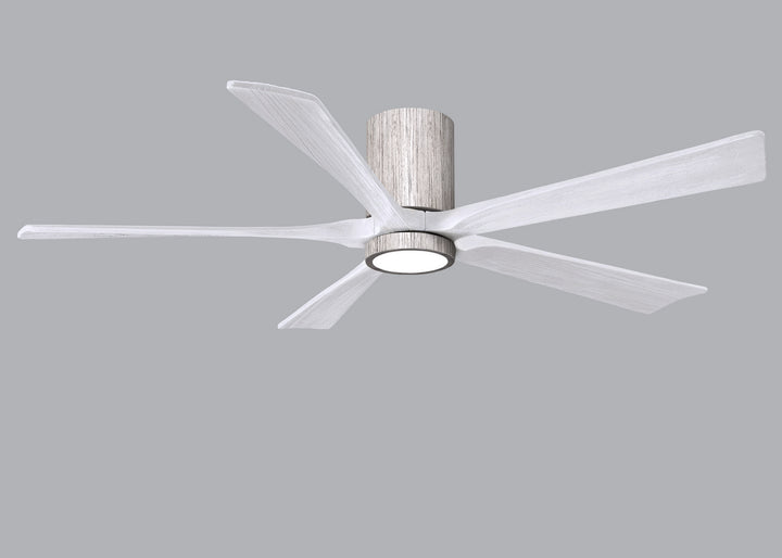 Matthews Fan Company Irene IR5HLK-BW-MWH-60 Ceiling Fan - Barnwood Tone, Matte White/