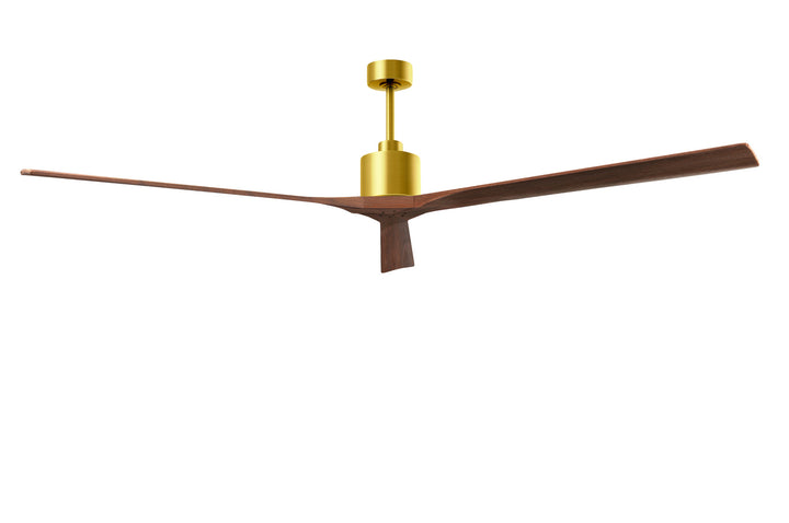 Matthews Fan Company Nan XL NKXL-BRBR-WA-90 Ceiling Fan - Brushed Brass, Walnut/