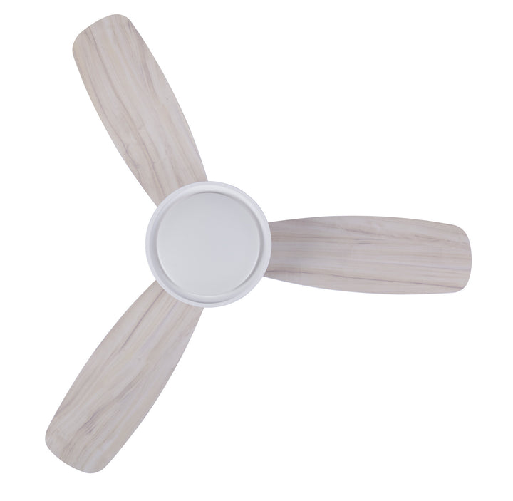 Beacon Flusso 21066101 Ceiling Fan 52 - White, White/ White Washed Teak/