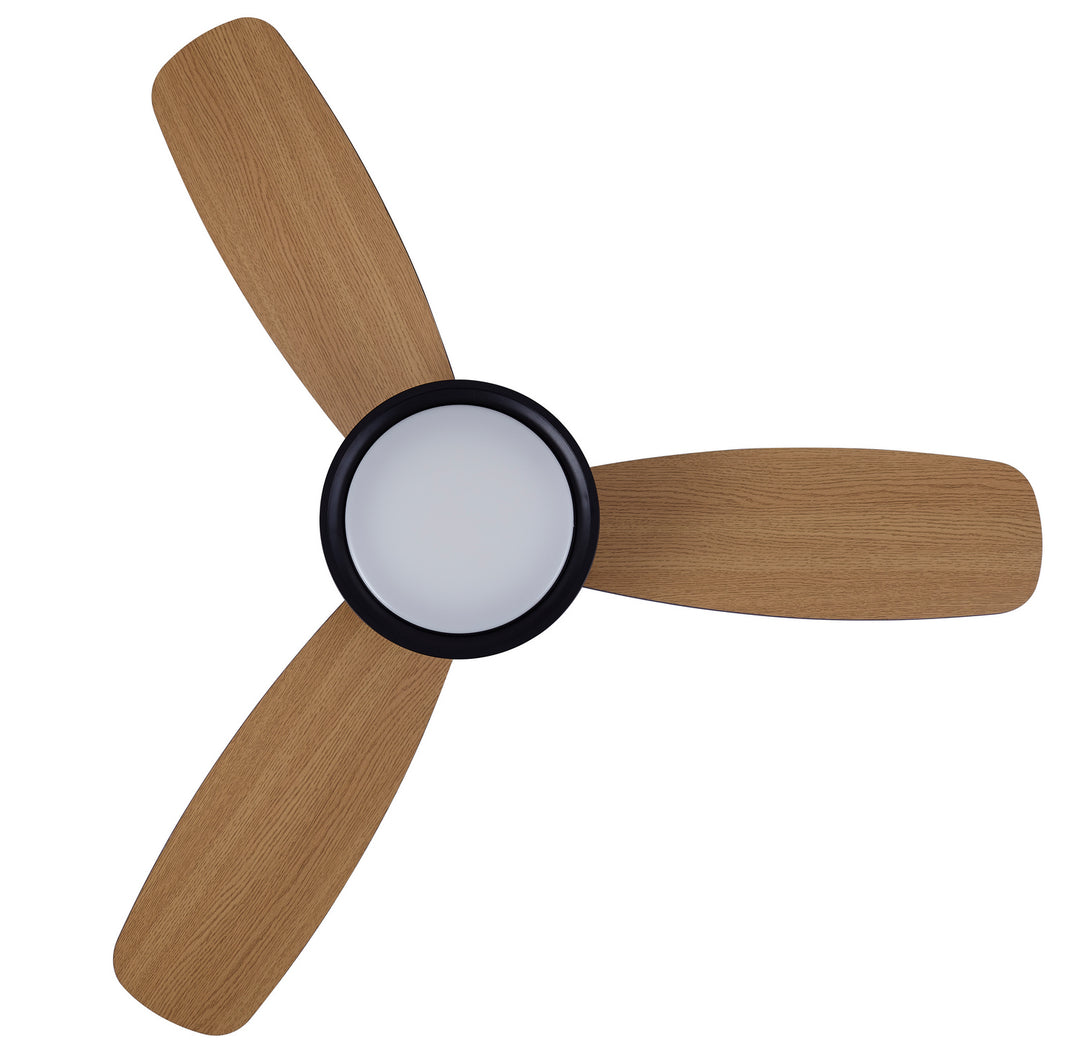 Beacon Flusso 21066201 Ceiling Fan 52 - Black, Matte Black/ Teak/