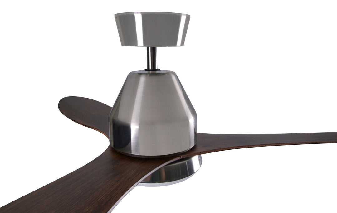 Beacon Lucci Air Whitehaven 21304501 Ceiling Fan 56 - Brushed Chrome, Dark Koa/