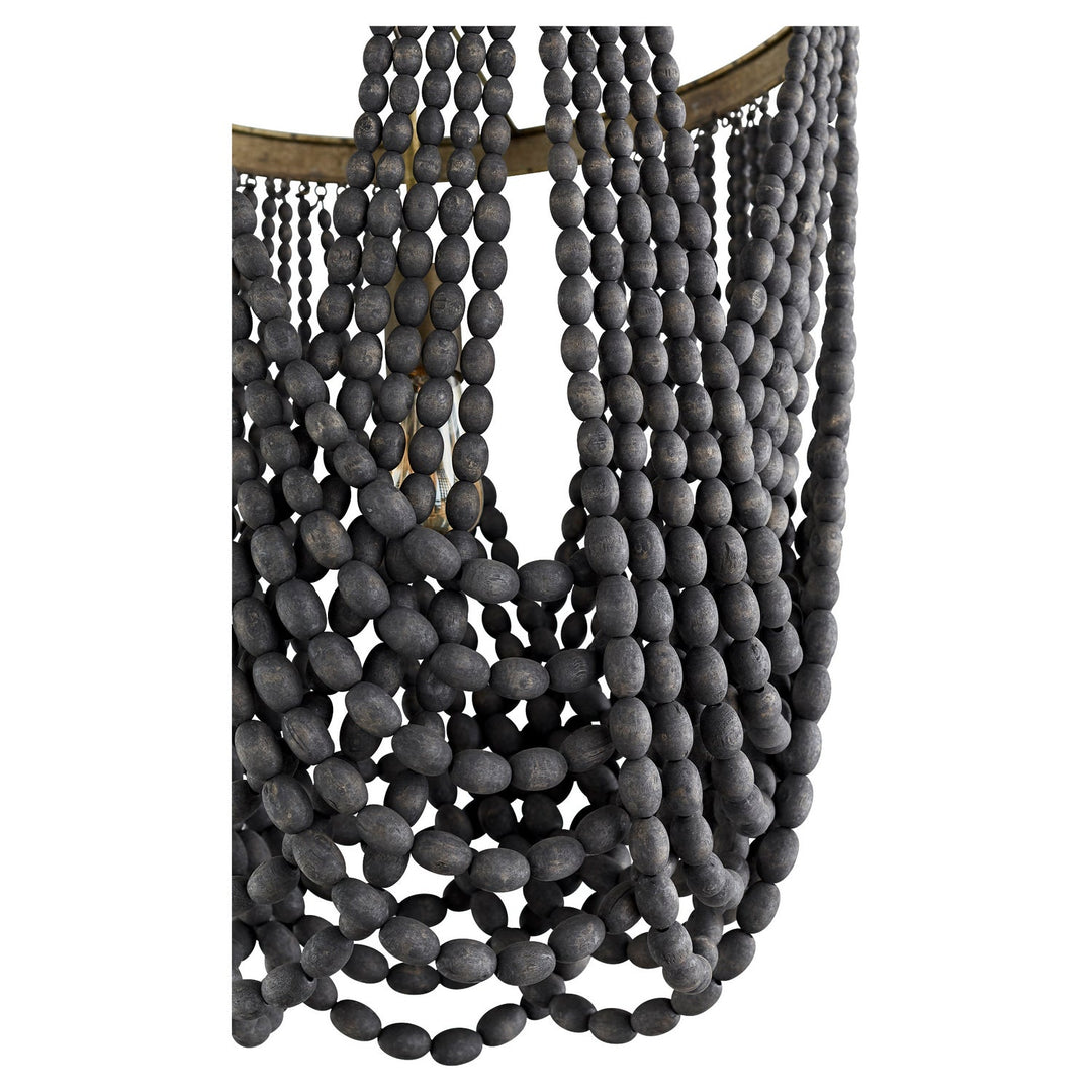 Cyan Design Amber Pond Lily 11244 Pendant Light - Tinted Raw Iron