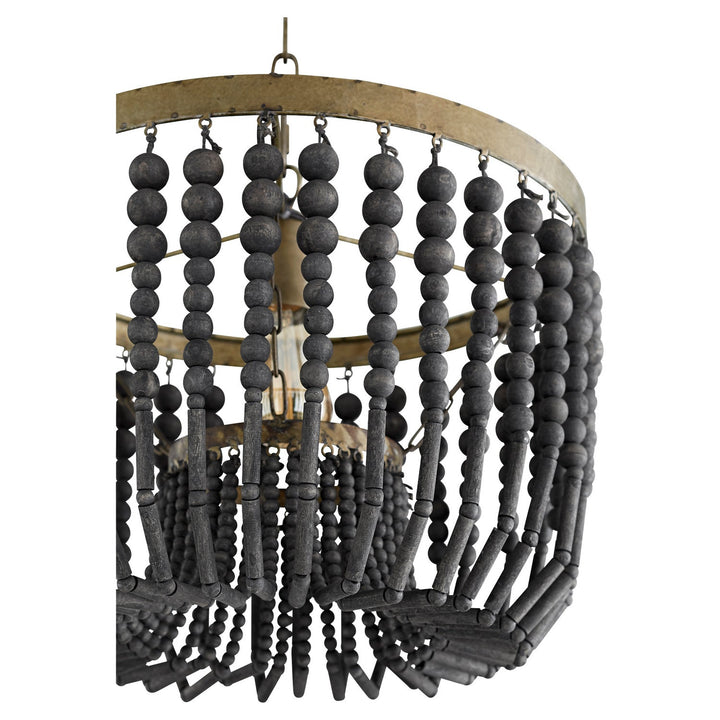 Cyan Design Fluted Bell 11247 Chandelier Light - Tinted Raw Iron