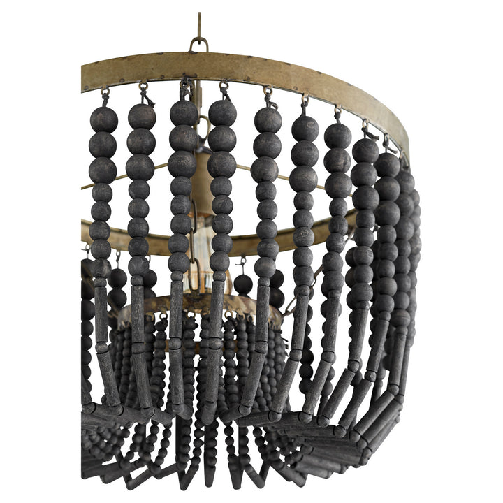 Cyan Design Fluted Bell 11247 Chandelier Light - Tinted Raw Iron