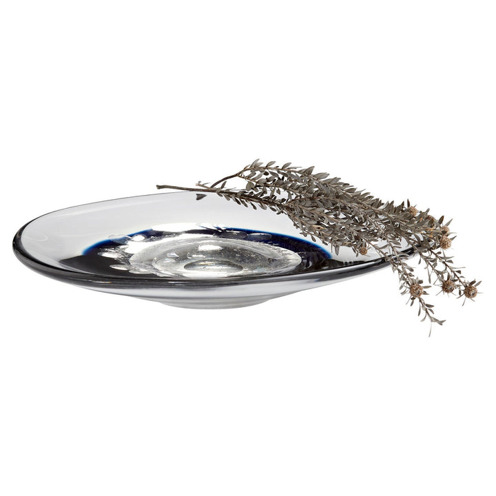 Cyan 11251 Bowls & Plates - Clear And Cobalt