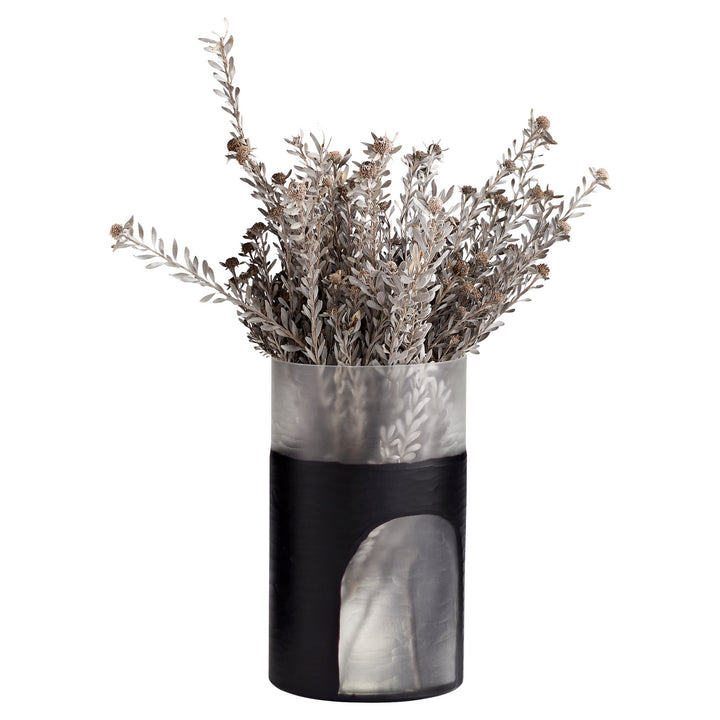 Cyan 11257 Vases & Planters - Clear And Black