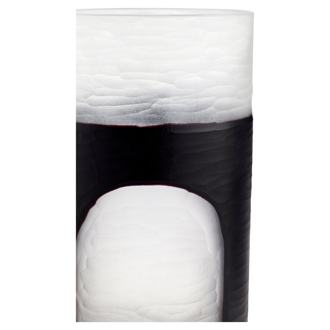 Cyan 11257 Vases & Planters - Clear And Black