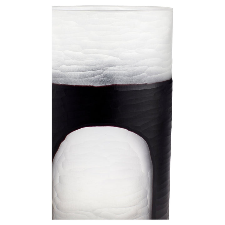 Cyan 11257 Vases & Planters - Clear And Black