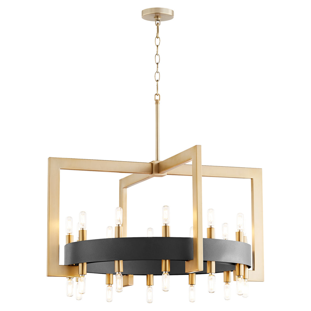 Cyan Design  11269 Chandelier Light - Noir / Aged Brass