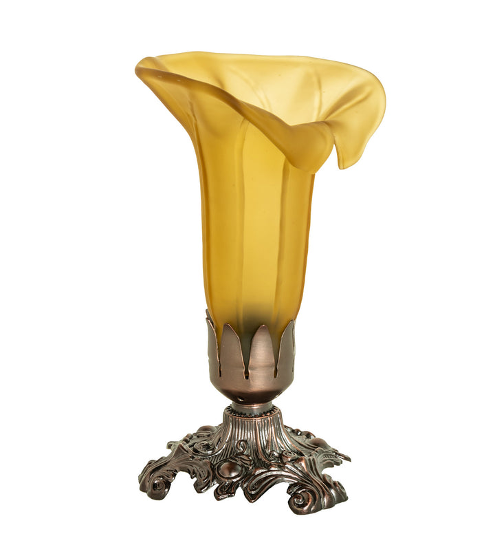 Meyda Tiffany Lighting 10221 Amber Mini Lamp Lamp Bronze / Dark