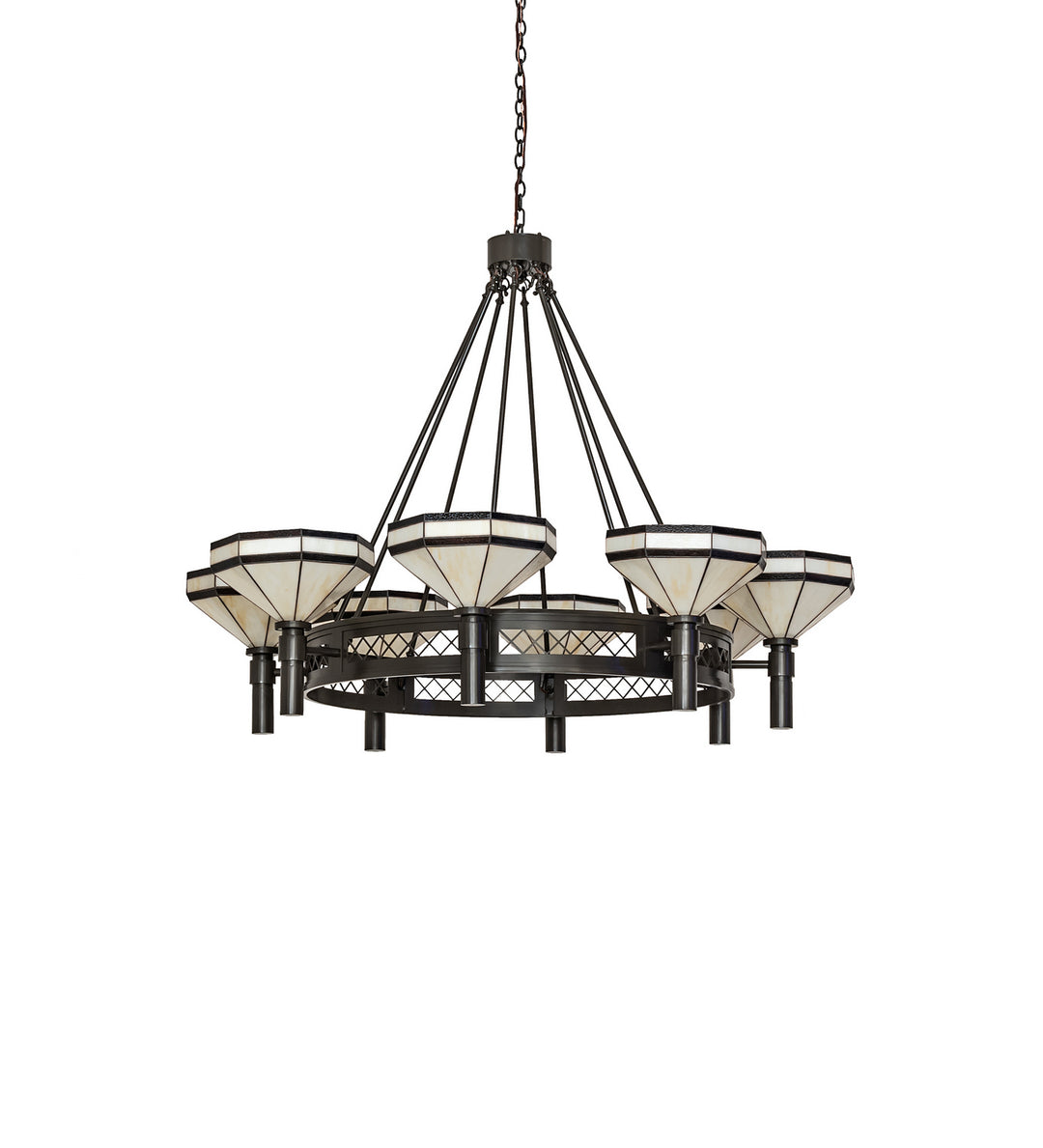 Meyda Tiffany Topridge 245369 Chandelier Light - Timeless Bronze