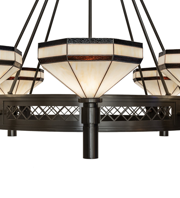 Meyda Tiffany Topridge 245369 Chandelier Light - Timeless Bronze