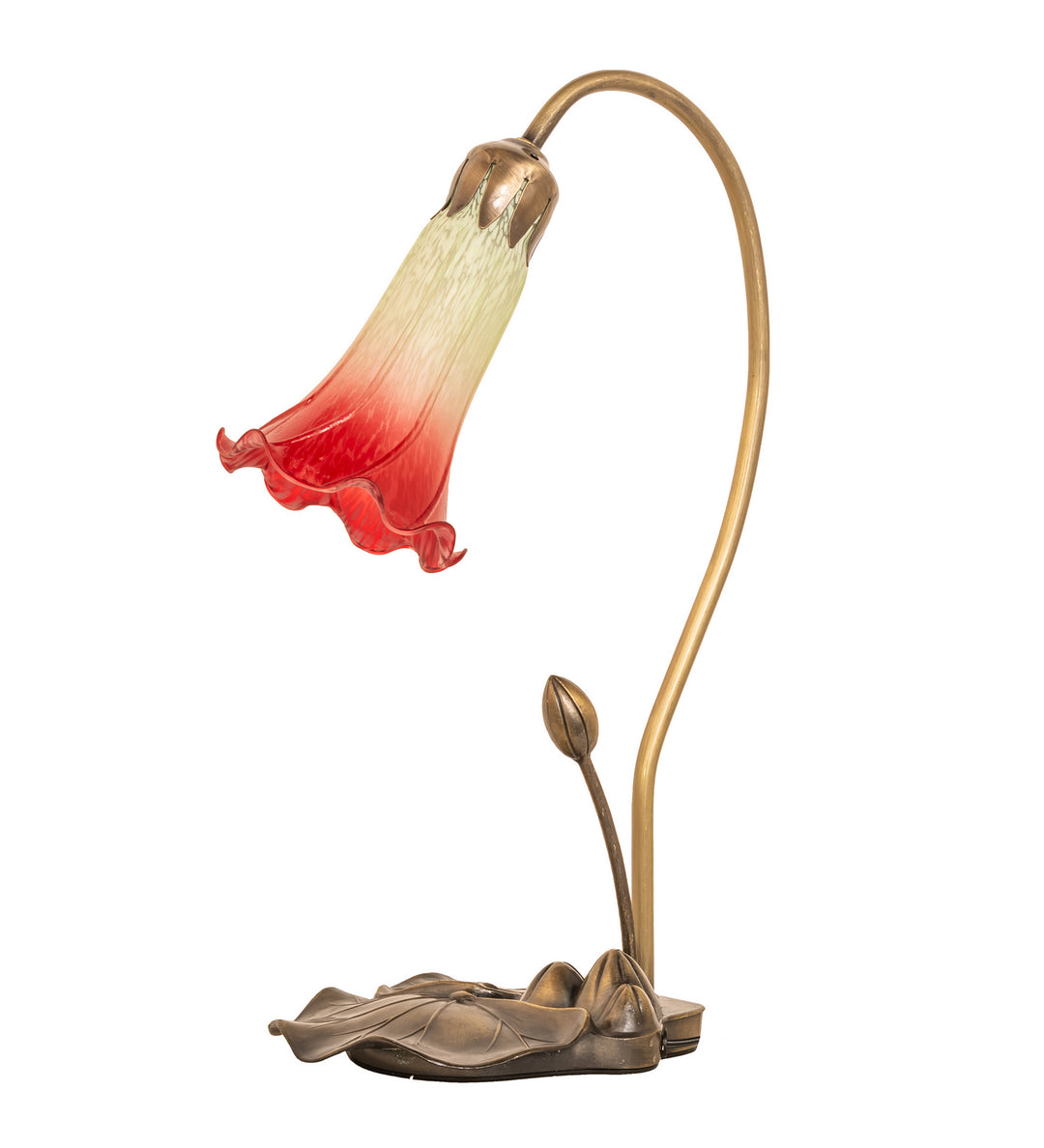 Meyda Tiffany Lighting 251562 Seafoam/Cranberry One Light Mini Lamp Lamp Copper/Antique/Verde