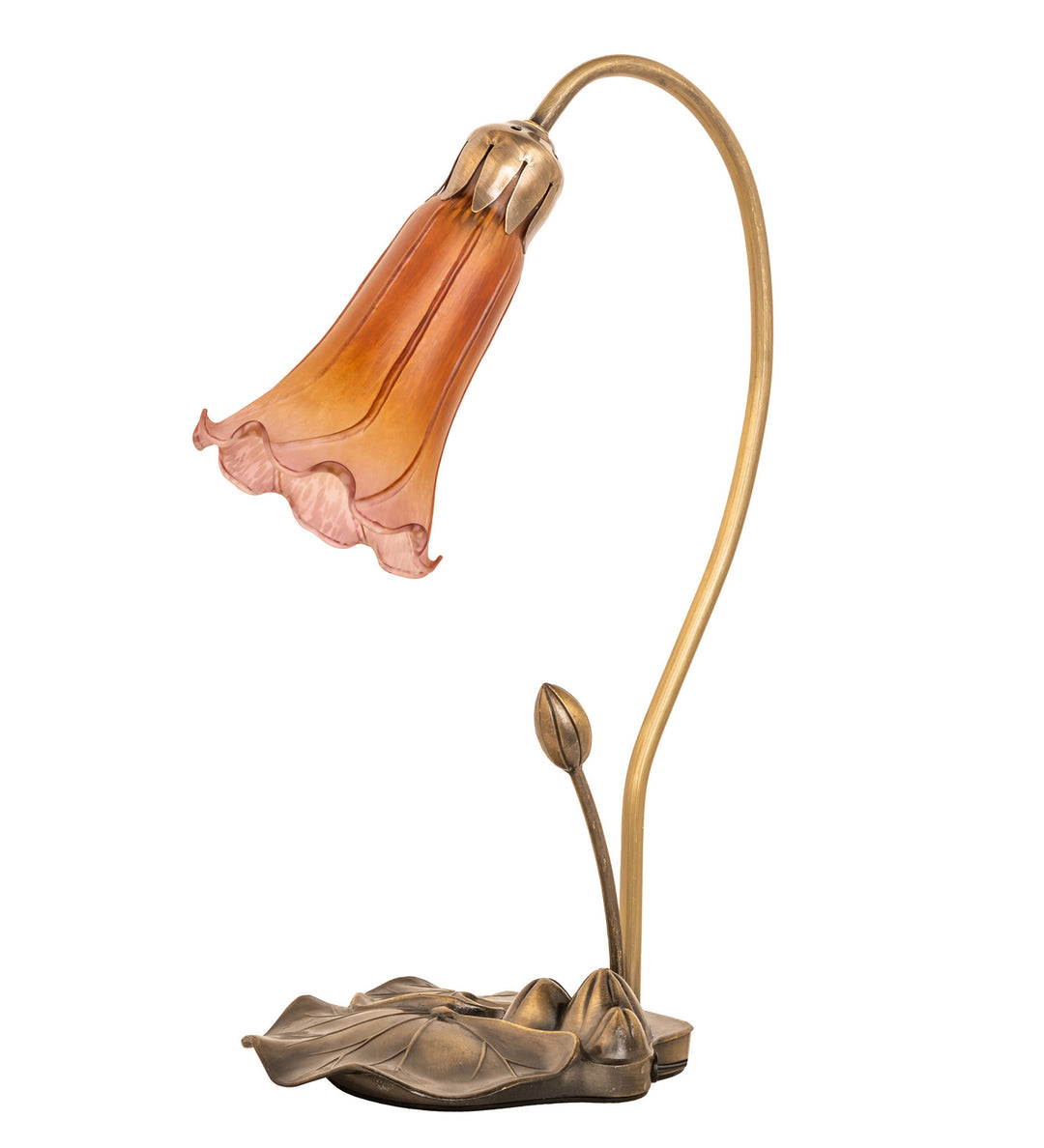 Meyda Tiffany Lighting 251564 Amber/Purple One Light Accent Lamp Lamp Bronze / Dark