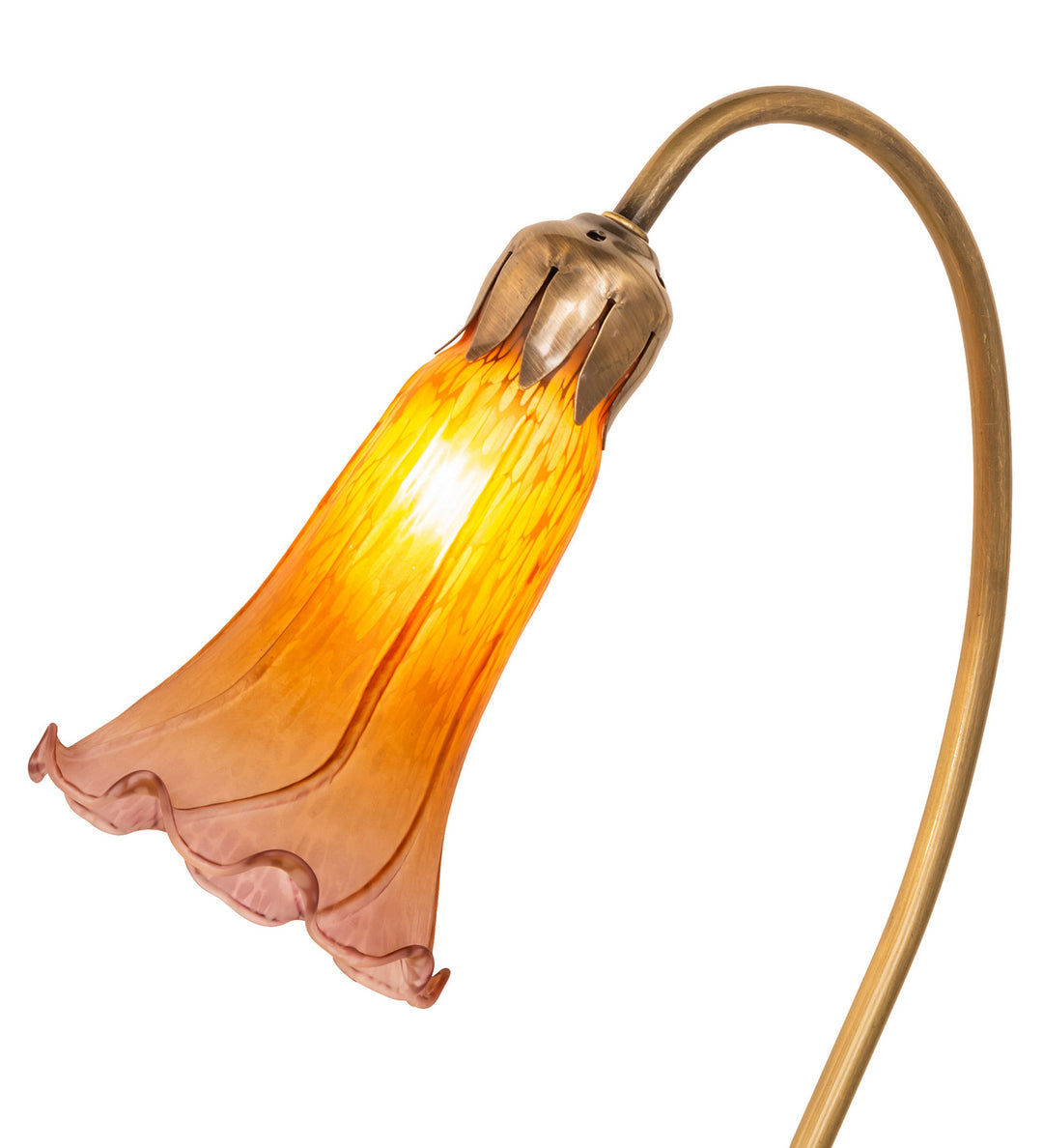 Meyda Tiffany Lighting 251564 Amber/Purple One Light Accent Lamp Lamp Bronze / Dark