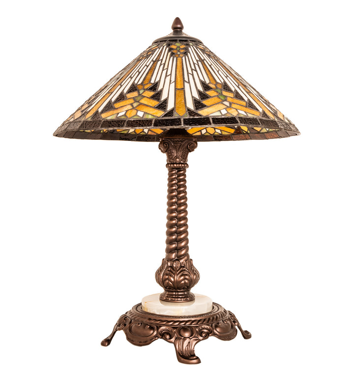 Meyda Tiffany Lighting 251938 Nuevo Ii Cone One Light Table Lamp Lamp Bronze / Dark