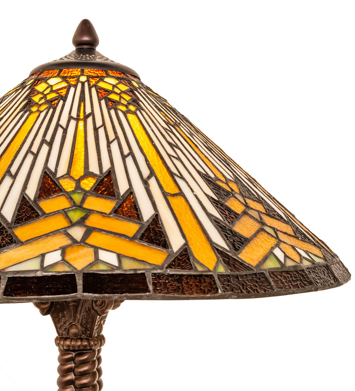 Meyda Tiffany Lighting 251938 Nuevo Ii Cone One Light Table Lamp Lamp Bronze / Dark