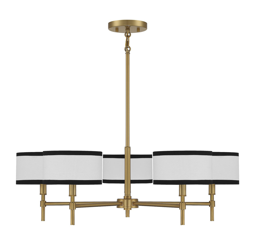 Meridian M10011NB Chandelier Light - Natural Brass