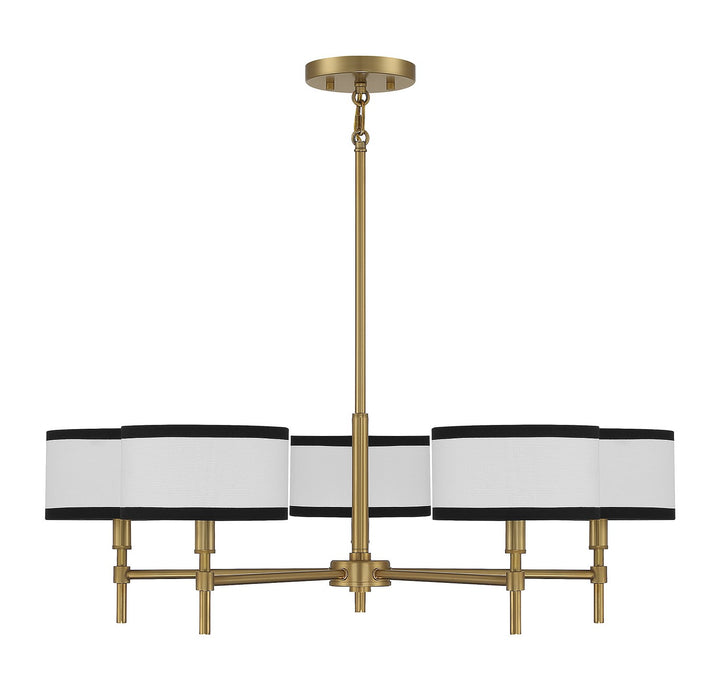 Meridian M10011NB Chandelier Light - Natural Brass