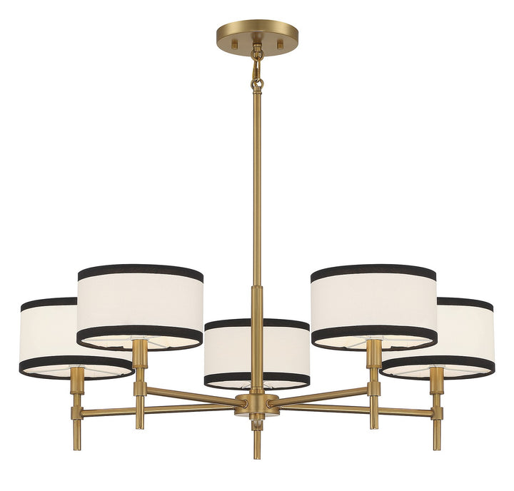 Meridian M10011NB Chandelier Light - Natural Brass