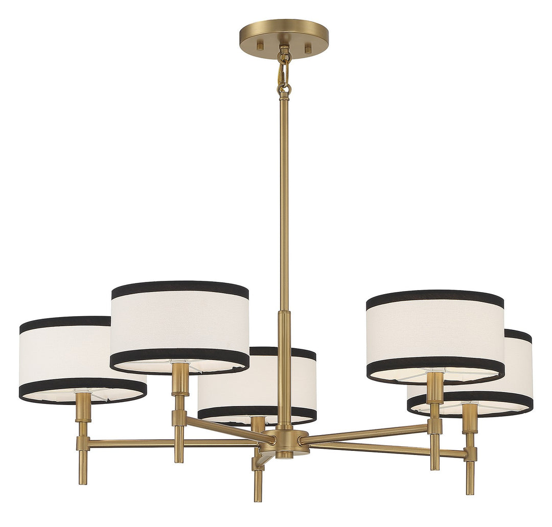 Meridian M10011NB Chandelier Light - Natural Brass