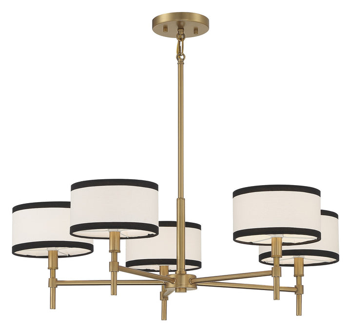 Meridian M10011NB Chandelier Light - Natural Brass