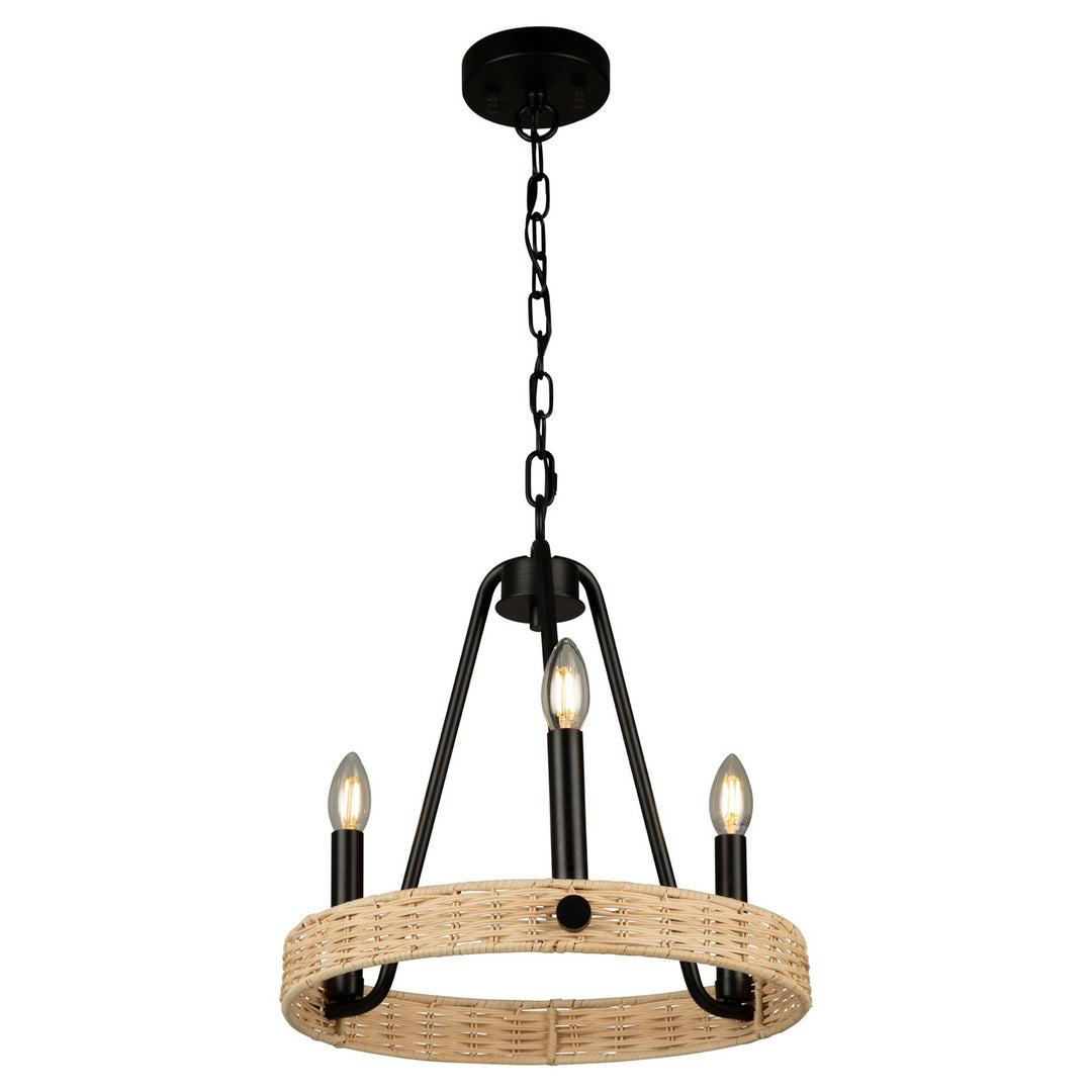 Artcraft Perris AC11713BK Chandelier Light - Black