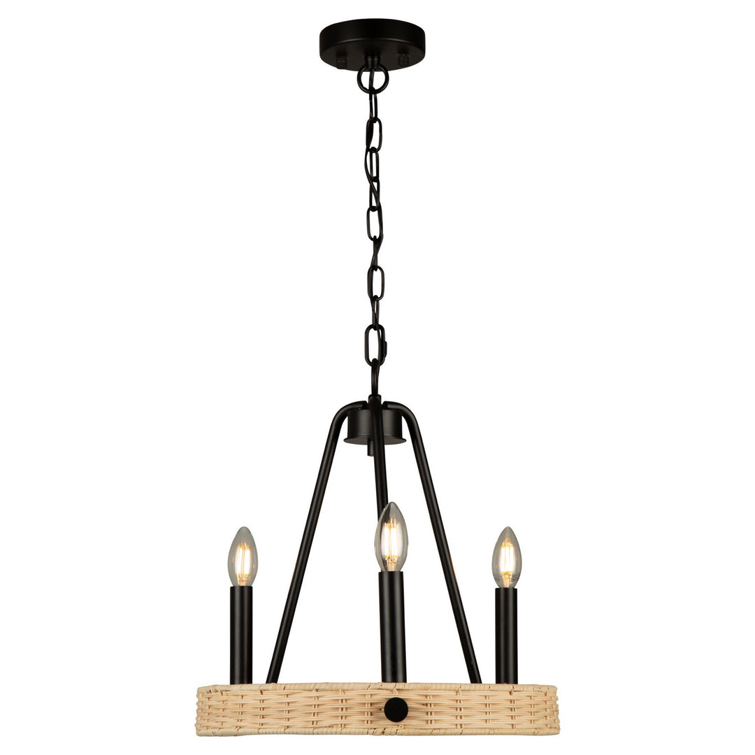 Artcraft Perris AC11713BK Chandelier Light - Black