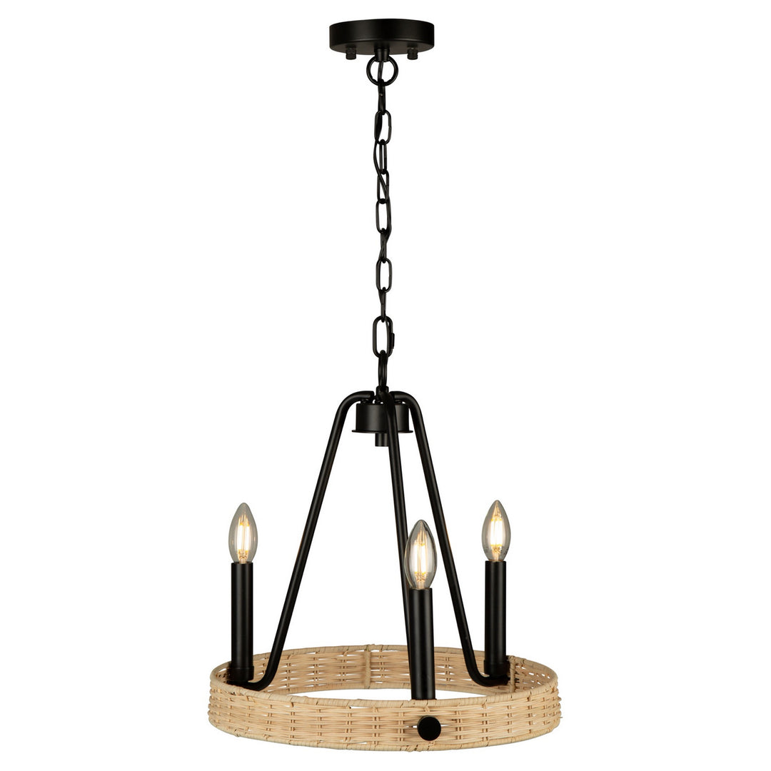 Artcraft Perris AC11713BK Chandelier Light - Black