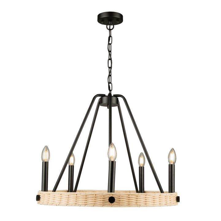 Artcraft Perris AC11715BK Chandelier Light - Black