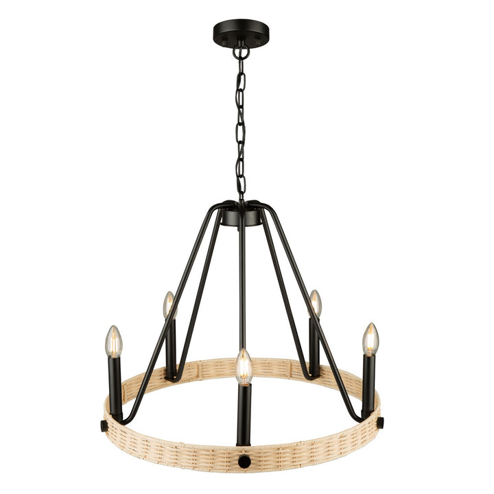 Artcraft Perris AC11715BK Chandelier Light - Black