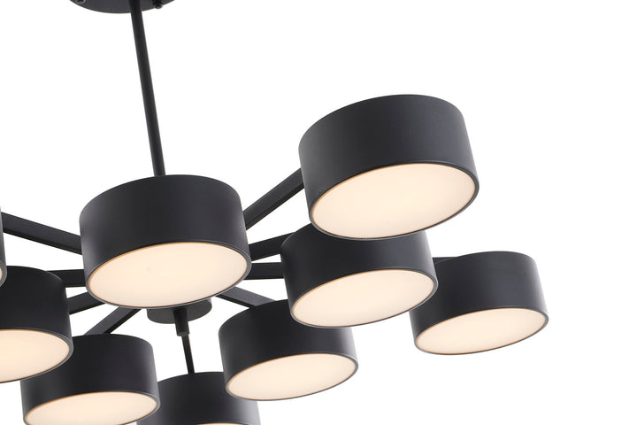 Bethel International BE12C38B Chandelier Light - Black