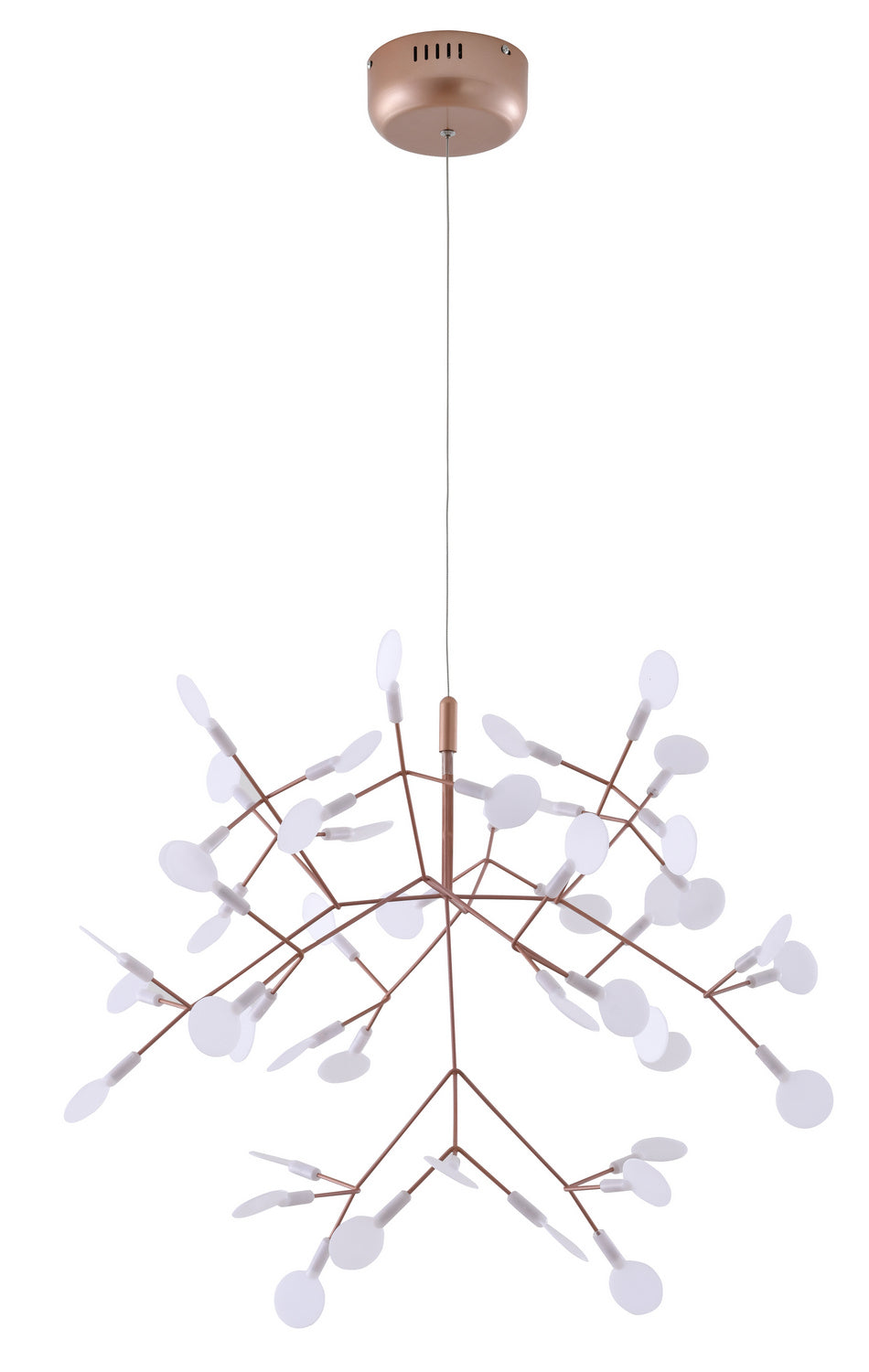 Bethel International DLS61C28CO Chandelier Light - Matte Copper