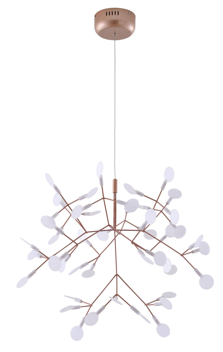 Bethel International DLS61C28CO Chandelier Light - Matte Copper