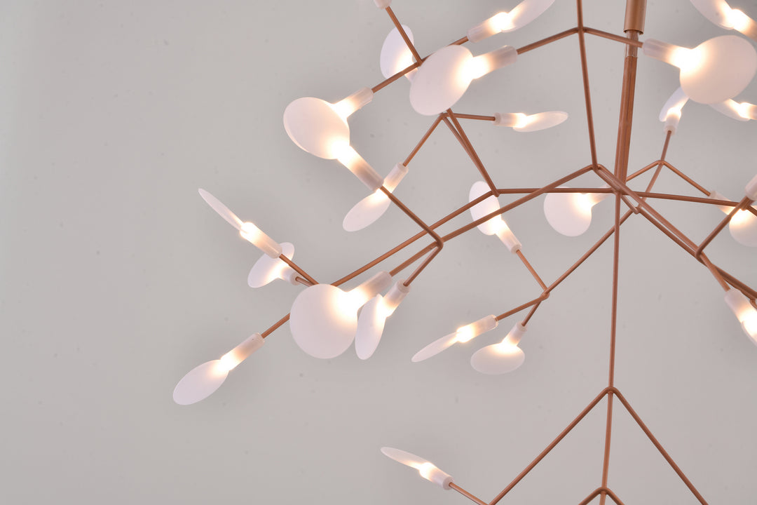 Bethel International DLS61C28CO Chandelier Light - Matte Copper