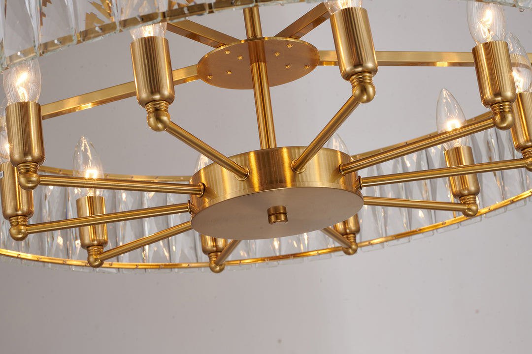 Bethel International OC42C28G Chandelier Light - Gold