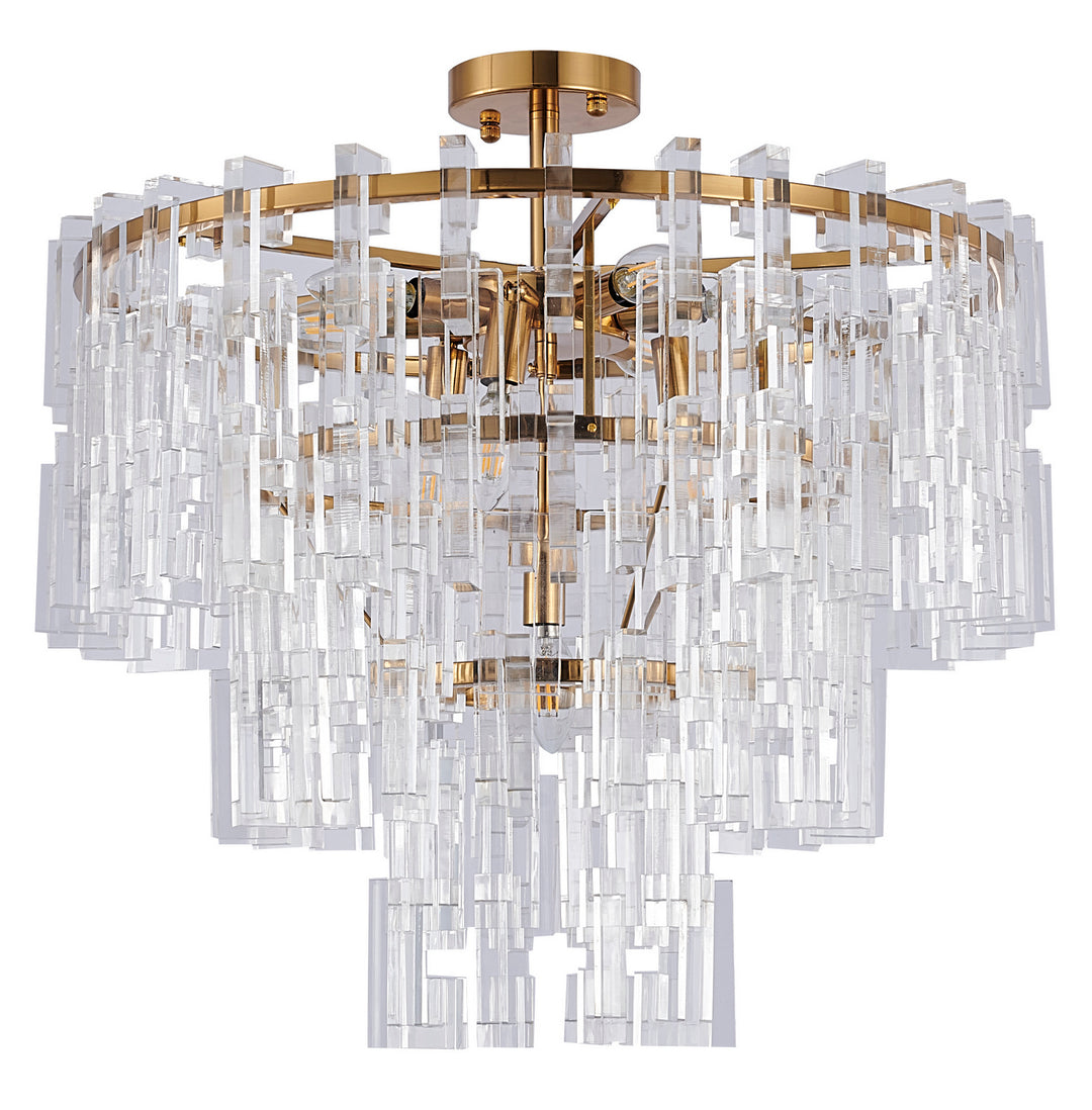 Bethel International LX54 Chandelier Light - Antique Bronze