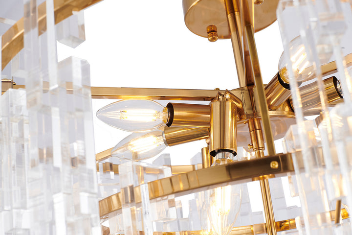 Bethel International LX54 Chandelier Light - Antique Bronze
