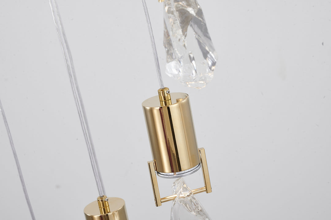Bethel International MAT07C26G Chandelier Light - Brushed Gold