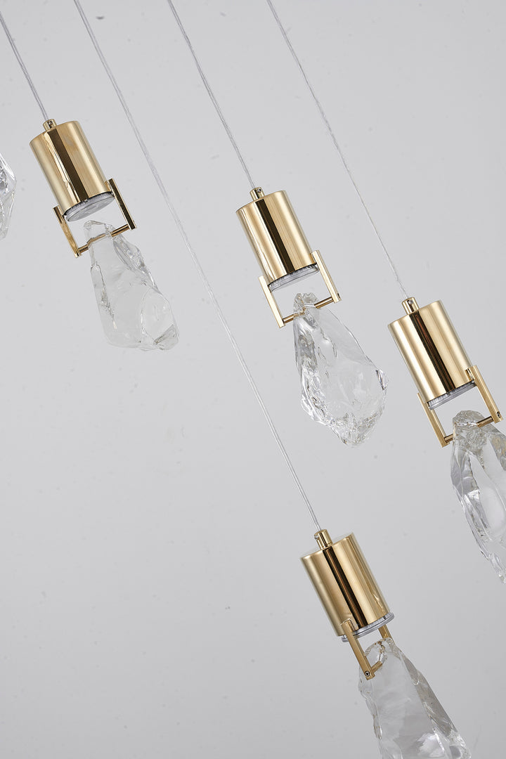 Bethel International MAT08C16G Chandelier Light - Brushed Gold