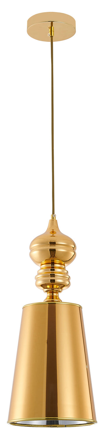 Bethel International ONE02P5G Pendant Light - Polished Gold