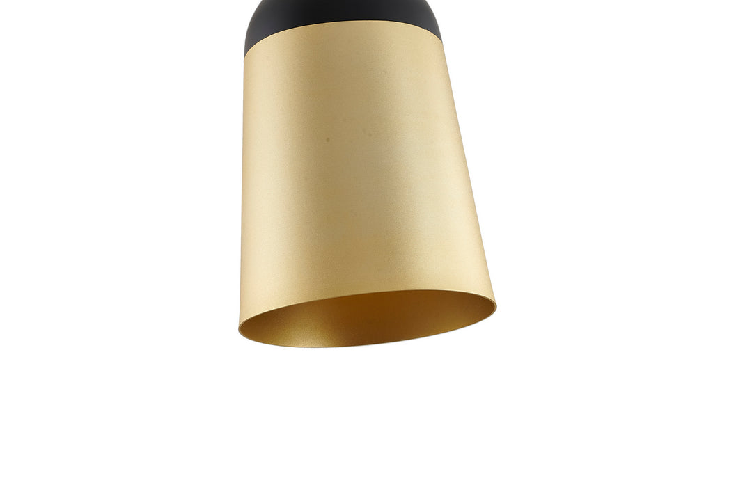 Bethel International SR08BG Pendant Light - Black & Gold