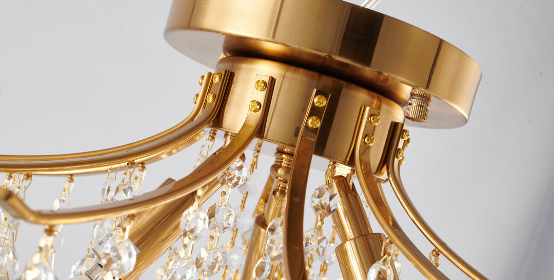 Bethel International BET01FM12BR Ceiling Light - Stain Brass