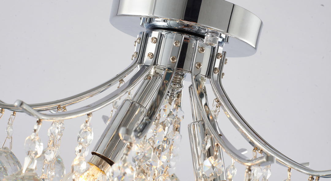 Bethel International BET01FM12CH Ceiling Light - Chrome