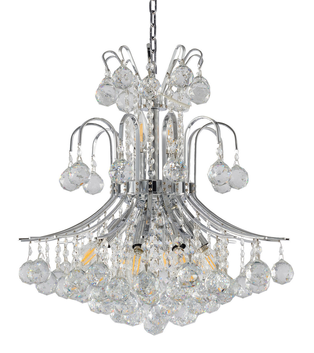 Bethel International BET03C19CH Chandelier Light - Chrome