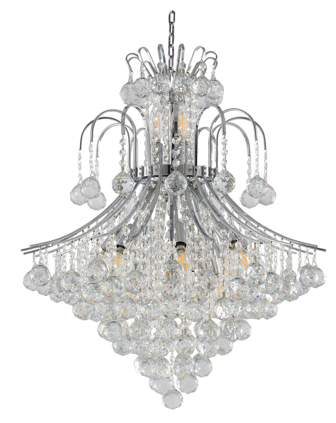 Bethel International LA45C31CH Chandelier Light - Chrome