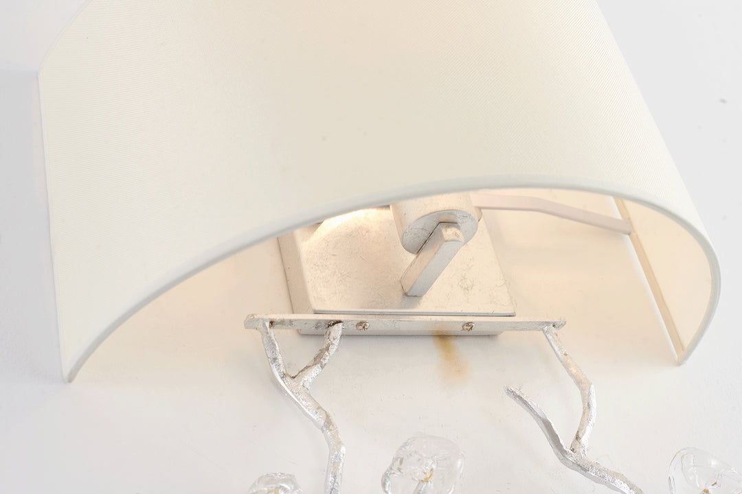 Bethel International LA37W14SL Wall Sconce Light - Silver
