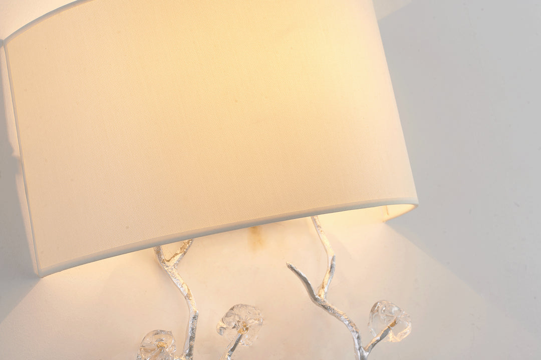 Bethel International LA37W14SL Wall Sconce Light - Silver