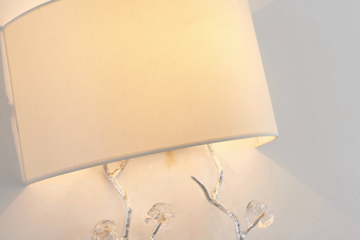 Bethel International LA37W14SL Wall Sconce Light - Silver